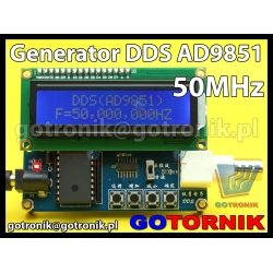 Generator funkcyjny DDS AD9851 50MHz