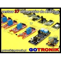 Zestaw 37 elementów do Arduino (czujniki i sensory)