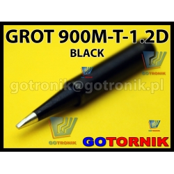 Grot 900M-T-1.2D BLACK do stacji lutowniczych produkcji Zhaoxin/ Aoyue / PT / WEP / Yihua /