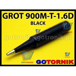 Grot 900M-T-1.6D BLACK do stacji lutowniczych produkcji Zhaoxin/ Aoyue / PT / WEP / Yihua /