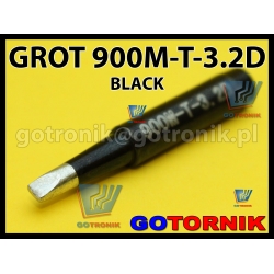 Grot 900M-T-3.2D BLACK do stacji lutowniczych produkcji Zhaoxin/ Aoyue / PT / WEP / Yihua /