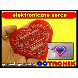 Elektroniczne serce - efekt świetlny