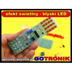Efekt świetlny migające diody LED
