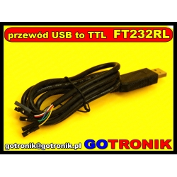 Konwerter USB - TTL układ FTDI FT232RL