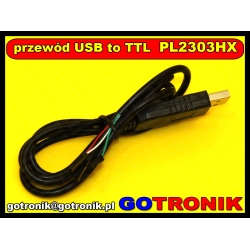 Konwerter USB-RS232 TTL PL2303HX (przewód)