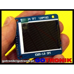 Wyświetlacz LCD TFT przekątna 1.8