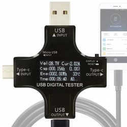 Miernik napięcia i prądu portu USB J7-c