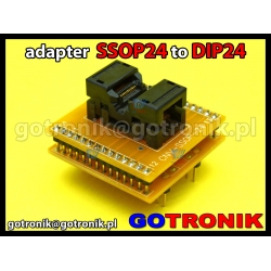 Adapter SSOP24 to DIP24 z podstawką