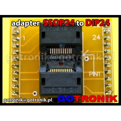 Adapter SSOP24 to DIP24 z podstawką