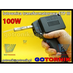 Lutownica transformatorowa 100W ETP III mocowanie: klamra