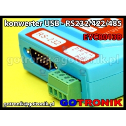 EVC8013B - konwerter USB - RS485/RS422/RS232 z izolacją
