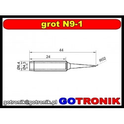 Grot N9-1 - ostry stożek 0,2mm