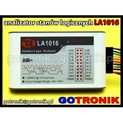 LA1016 - analizator stanów logicznych 16 kanałowy