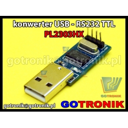 Konwerter USB - RS232 TTL układ PL2303HX