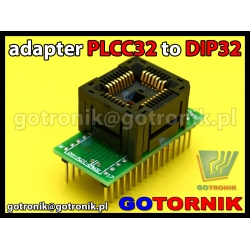Adapter PLCC32 to DIP32 z podstawką testową Yamaichi