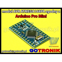 Moduł ATMEGA168PA zgodny z Arduino Pro Mini