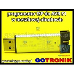 Programator ISP dla układów AVR 51 w metalowej obudowie