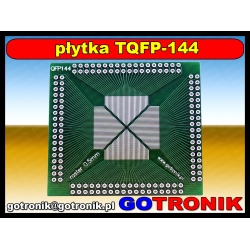 Uniwersalna płytka drukowana TQFP144-pin raster 0.5mm