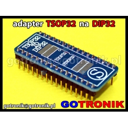 Adapter TSOP32 na DIP32 - wersja do lutowania