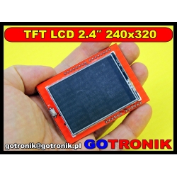 Wyświetlacz LCD TFT przekątna 2.4" 240x320 ILI9341