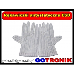 Rękawiczki antystatyczne ESD L gładkie