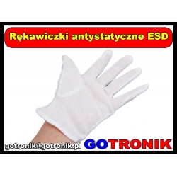 Rękawiczki antystatyczne ESD L nakrapiane