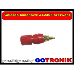 Gniazdo bananowe AL2405 czerwone