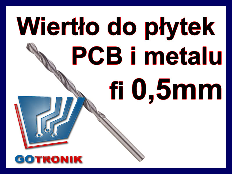 Wiertło do płytek drukowanych PCB i metalu