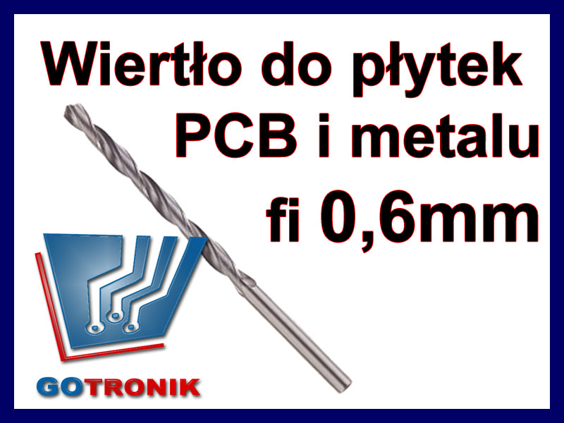 Wiertło do płytek drukowanych PCB i metalu