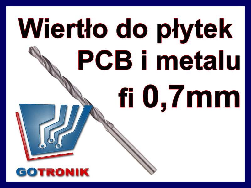 Wiertło do płytek drukowanych PCB i metalu