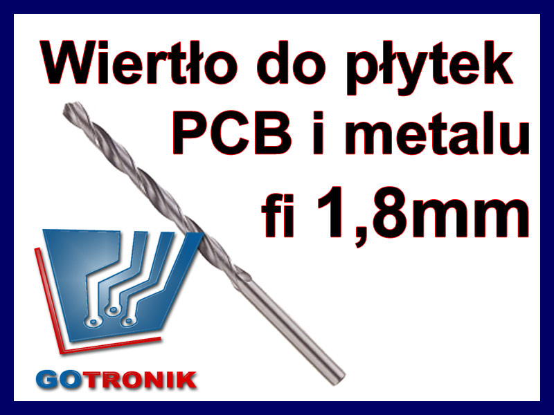 Wiertło do płytek drukowanych PCB i metalu