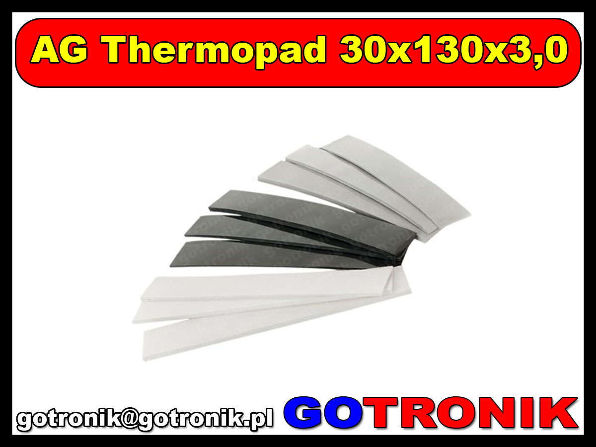 Taśma termoprzewodząca AG Thermopad 30x130x3,0 1,5 W/mK AGT-155