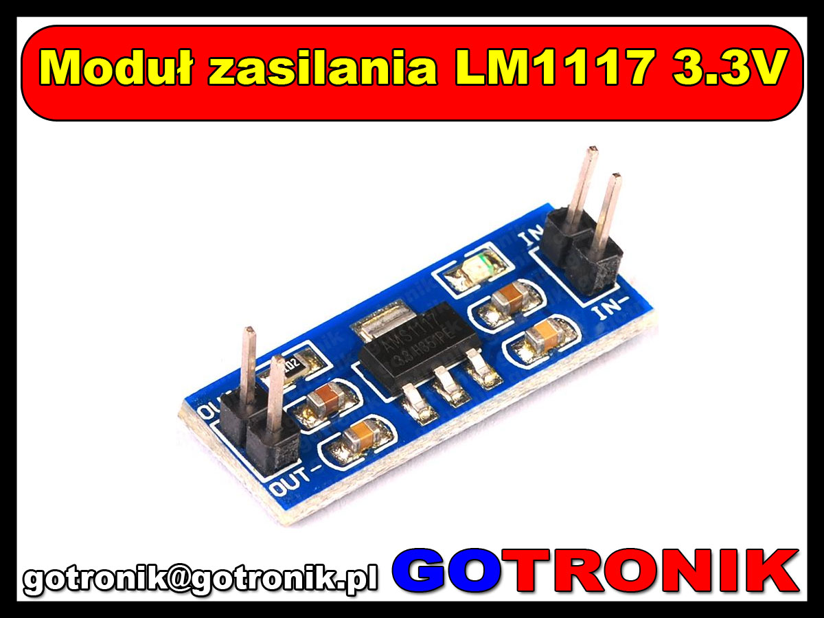 Moduł zasilania LM1117 3.3V BTE-206