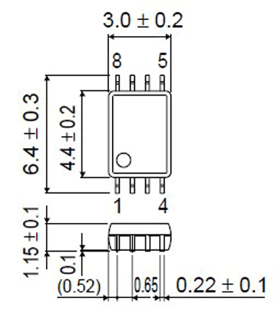adapter ssop8 tsop8 tssop8 0.65mm 0,65mm to dip28 cnv-ssop28-dip ots-28-0.65-01