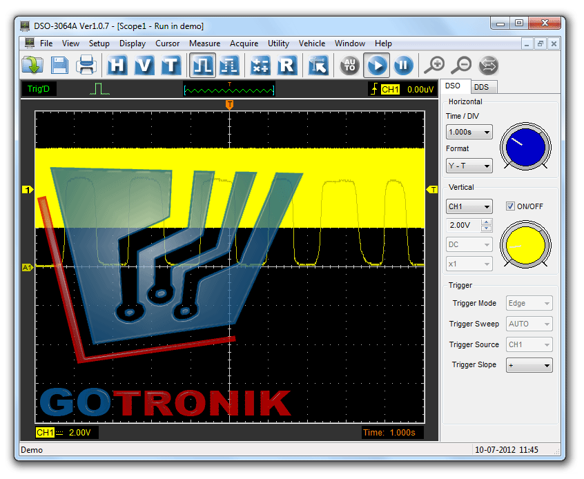 Oscyloskop cyfrowy USB DSO3064 produkcji Hantek + generator funkcyjny DDS