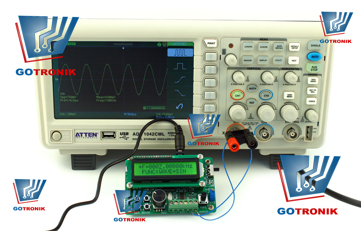 Generator funkcyjny DDS SG100x USB1000