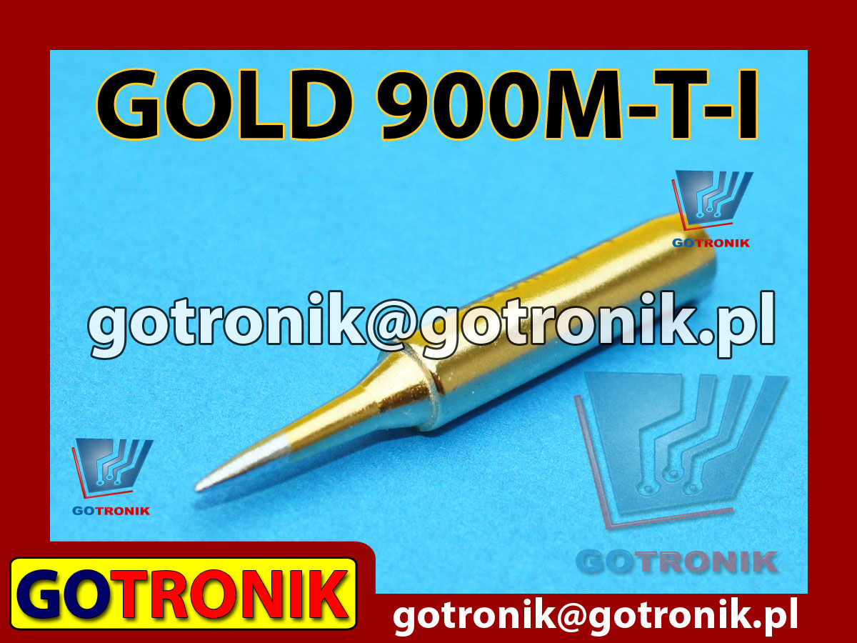 Grot 900M-T-I GOLD stożek 0,5mm pozłacany Zhaoxin 936a 936d 852D 898d 868 d Aoyue PT WEP Yihua