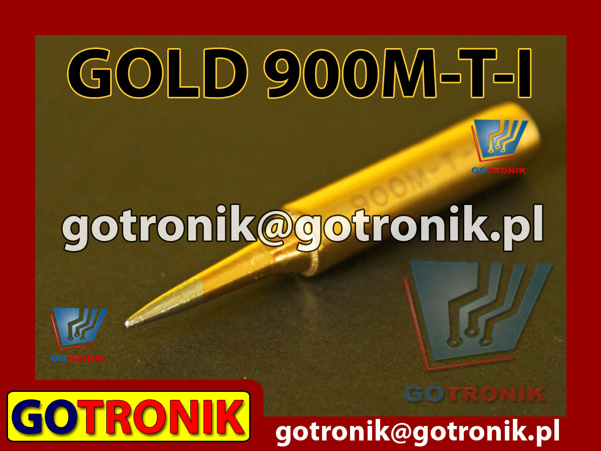 Grot 900M-T-I GOLD stożek 0,5mm pozłacany Zhaoxin 936a 936d 852D 898d 868 d Aoyue PT WEP Yihua