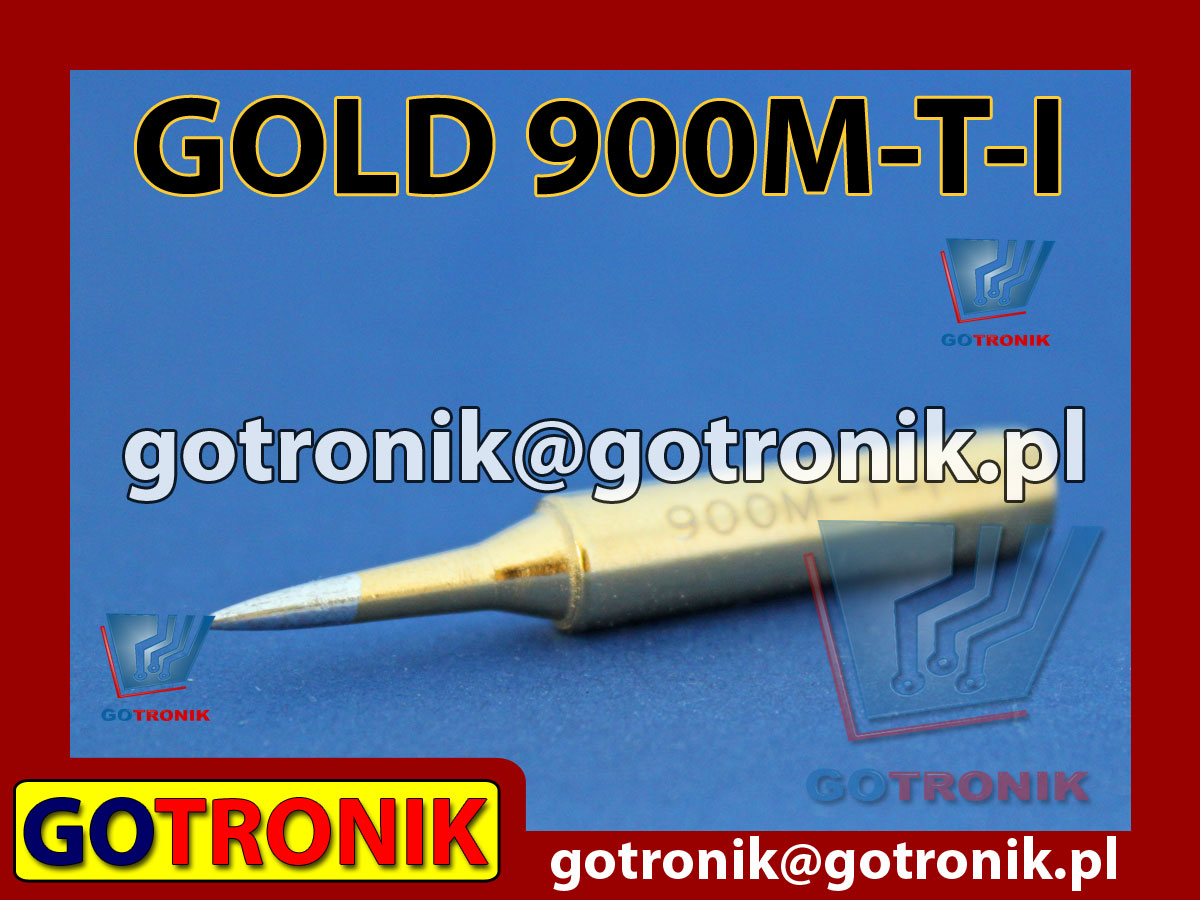 Grot 900M-T-I GOLD stożek 0,5mm pozłacany Zhaoxin 936a 936d 852D 898d 868 d Aoyue PT WEP Yihua