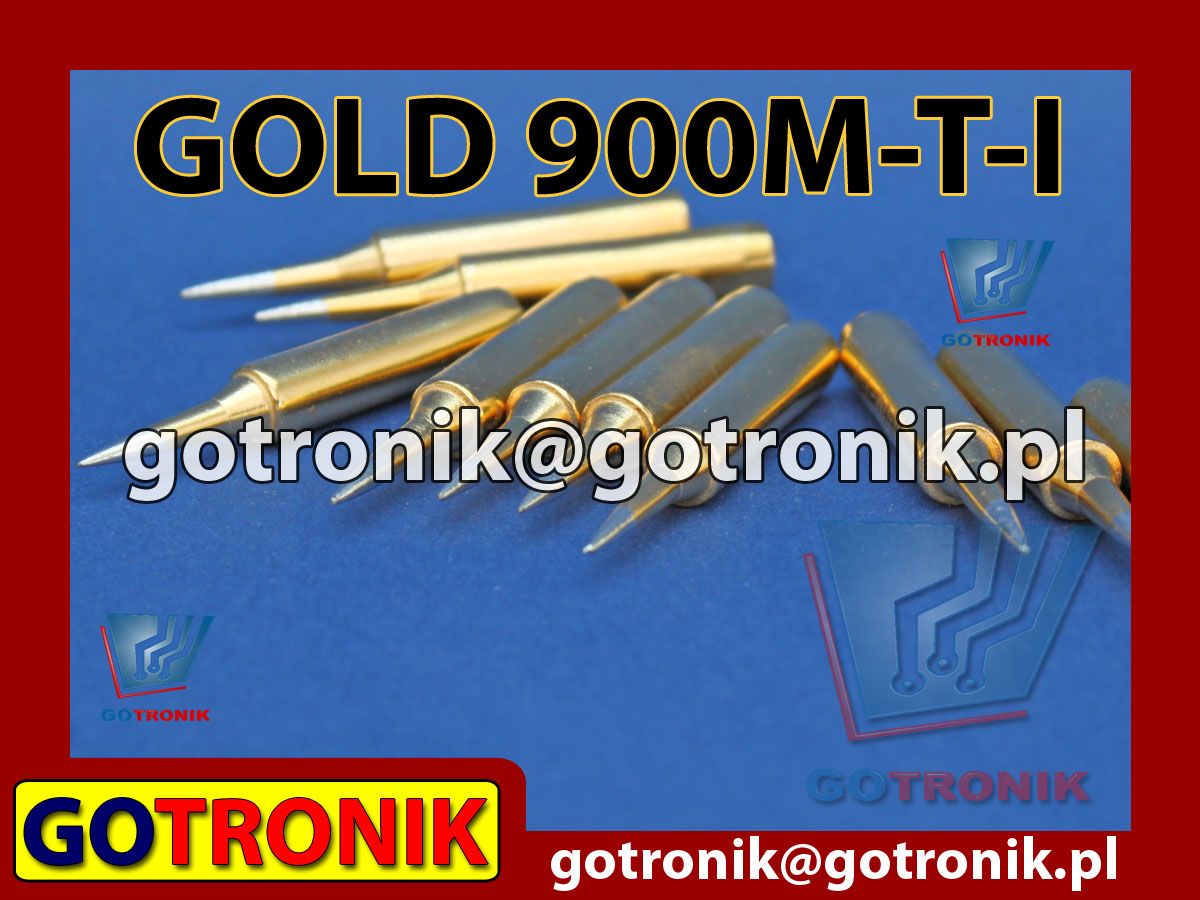 Grot 900M-T-I GOLD stożek 0,5mm pozłacany Zhaoxin 936a 936d 852D 898d 868 d Aoyue PT WEP Yihua