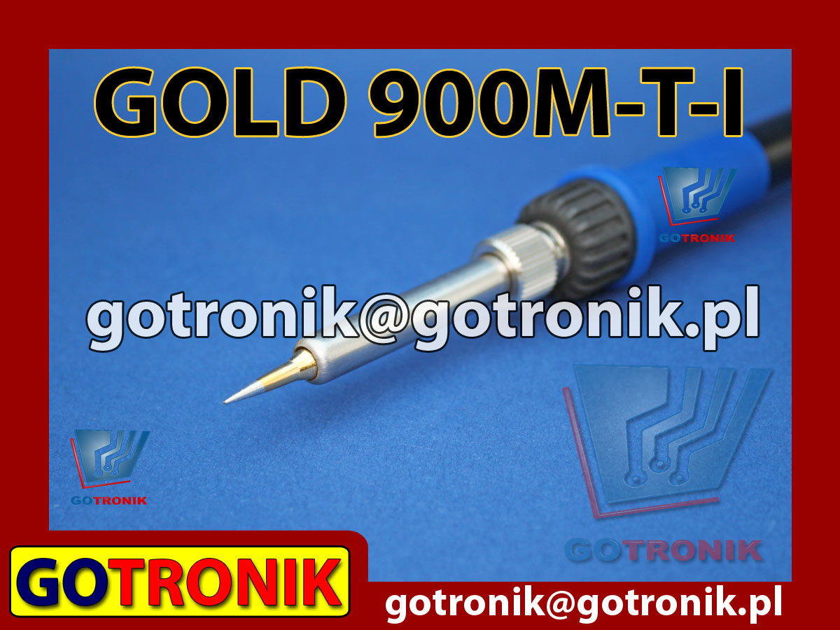Grot 900M-T-I GOLD stożek 0,5mm pozłacany Zhaoxin 936a 936d 852D 898d 868 d Aoyue PT WEP Yihua