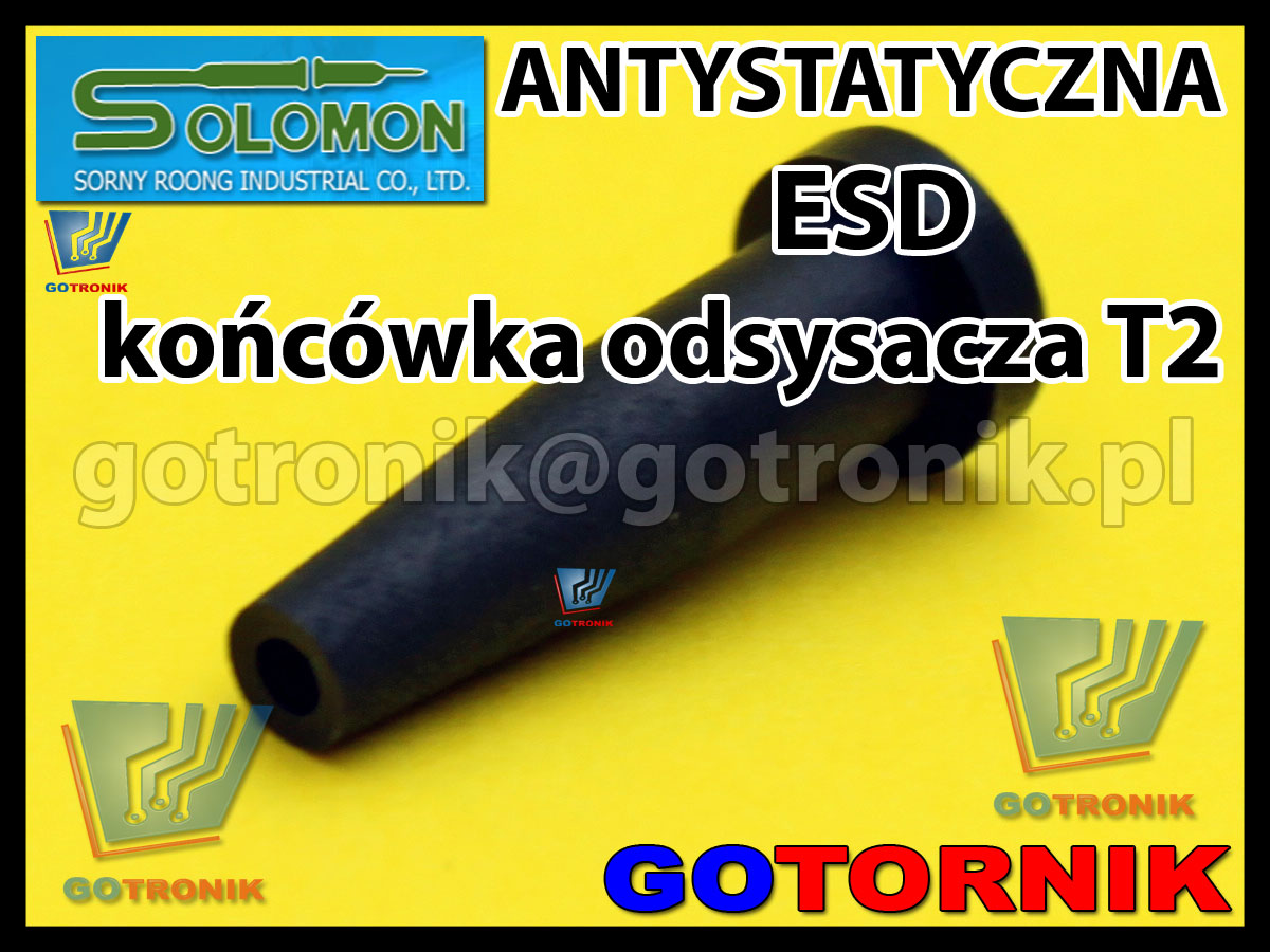 Antystatyczna końcówka ESD T2 do odsysaczy SOLOMON