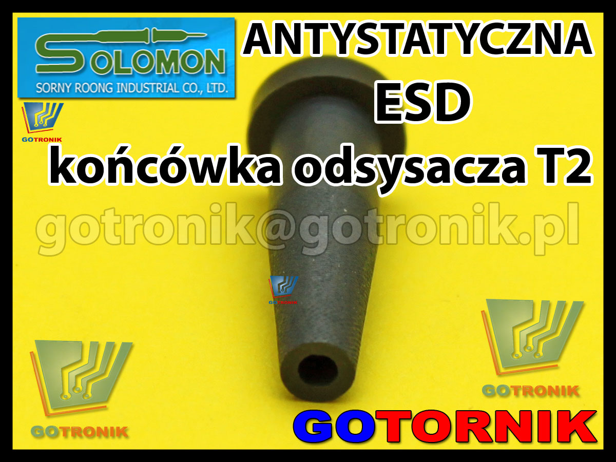 Antystatyczna końcówka ESD T2 do odsysaczy SOLOMON