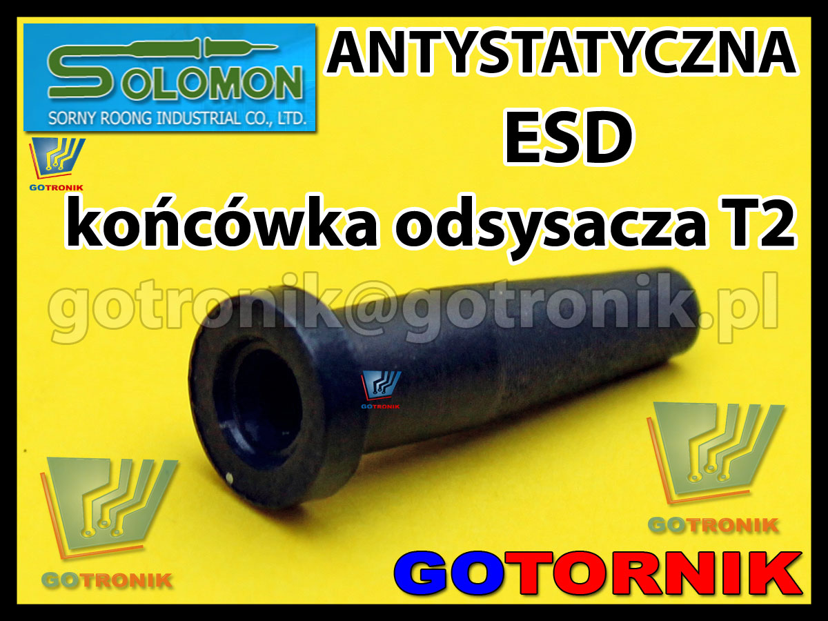 Antystatyczna końcówka ESD T2 do odsysaczy SOLOMON