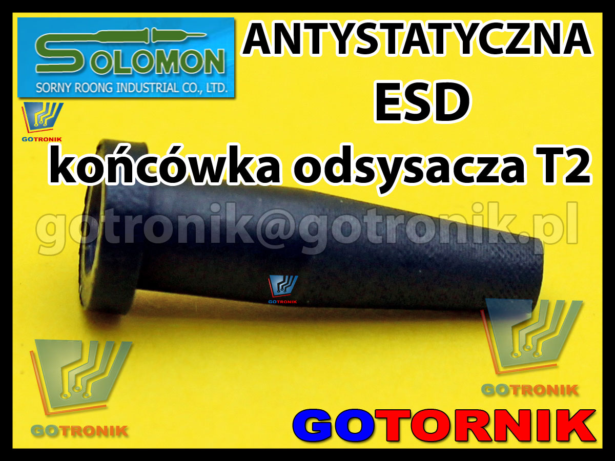 Antystatyczna końcówka ESD T2 do odsysaczy SOLOMON