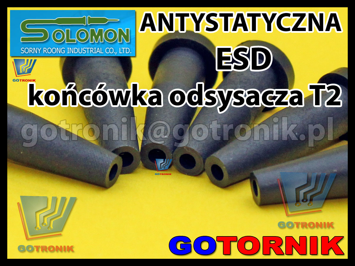 Antystatyczna końcówka ESD T2 do odsysaczy SOLOMON