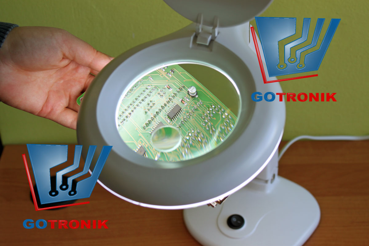 Lampa z lupą 3D + 12D biurkowa