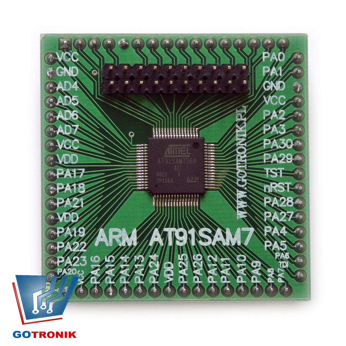 Mini moduł z procesorem ARM AT91SAM7S64