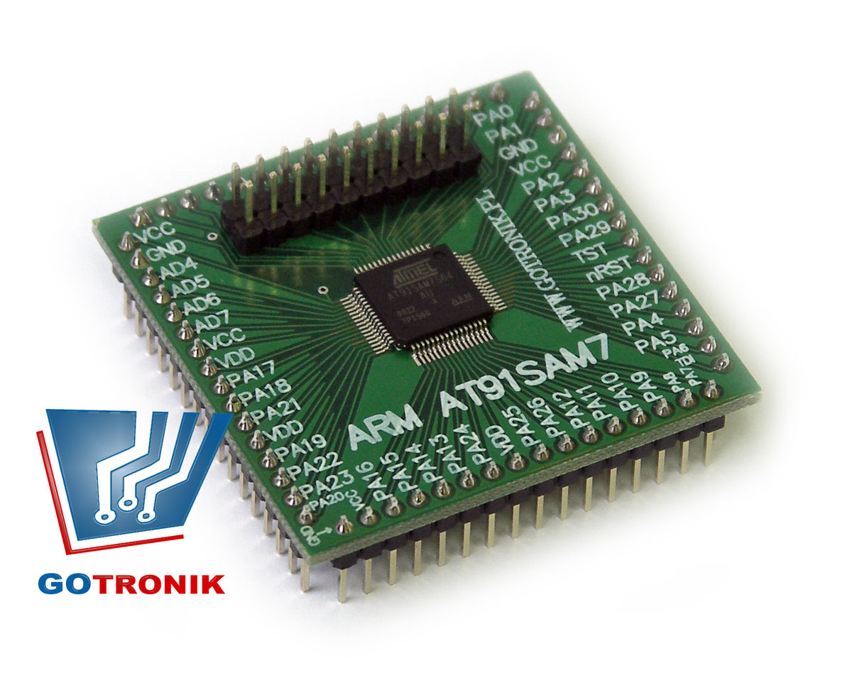 Mini moduł z procesorem ARM AT91SAM7S64