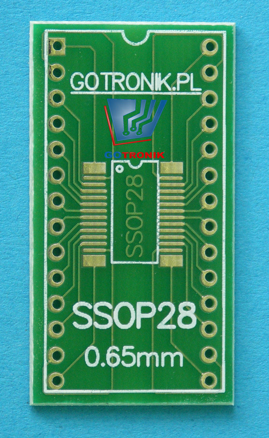 Płytka drukowana PCB SOP28 raster 0,65mm